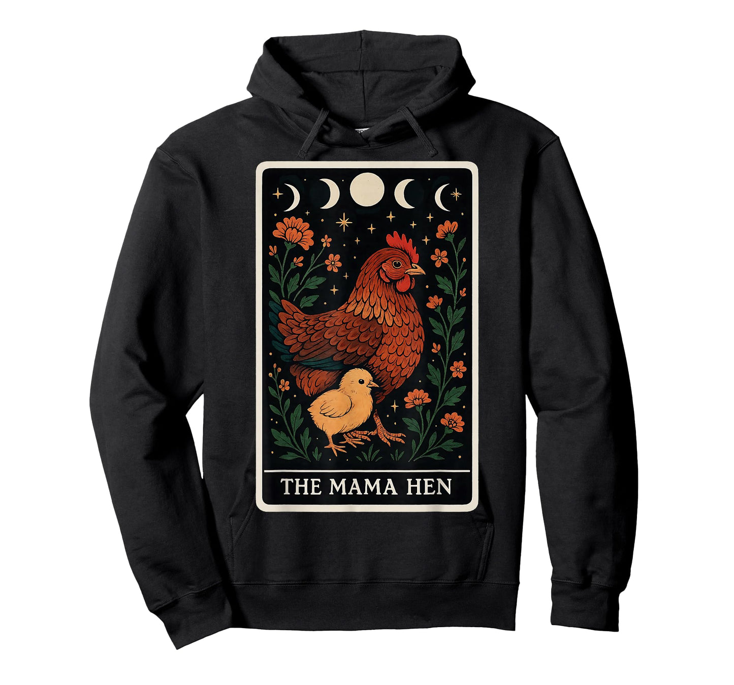 The Mama Hen Chicken Mom Farm Chick Tarot Card Mother's Day T-Shirt