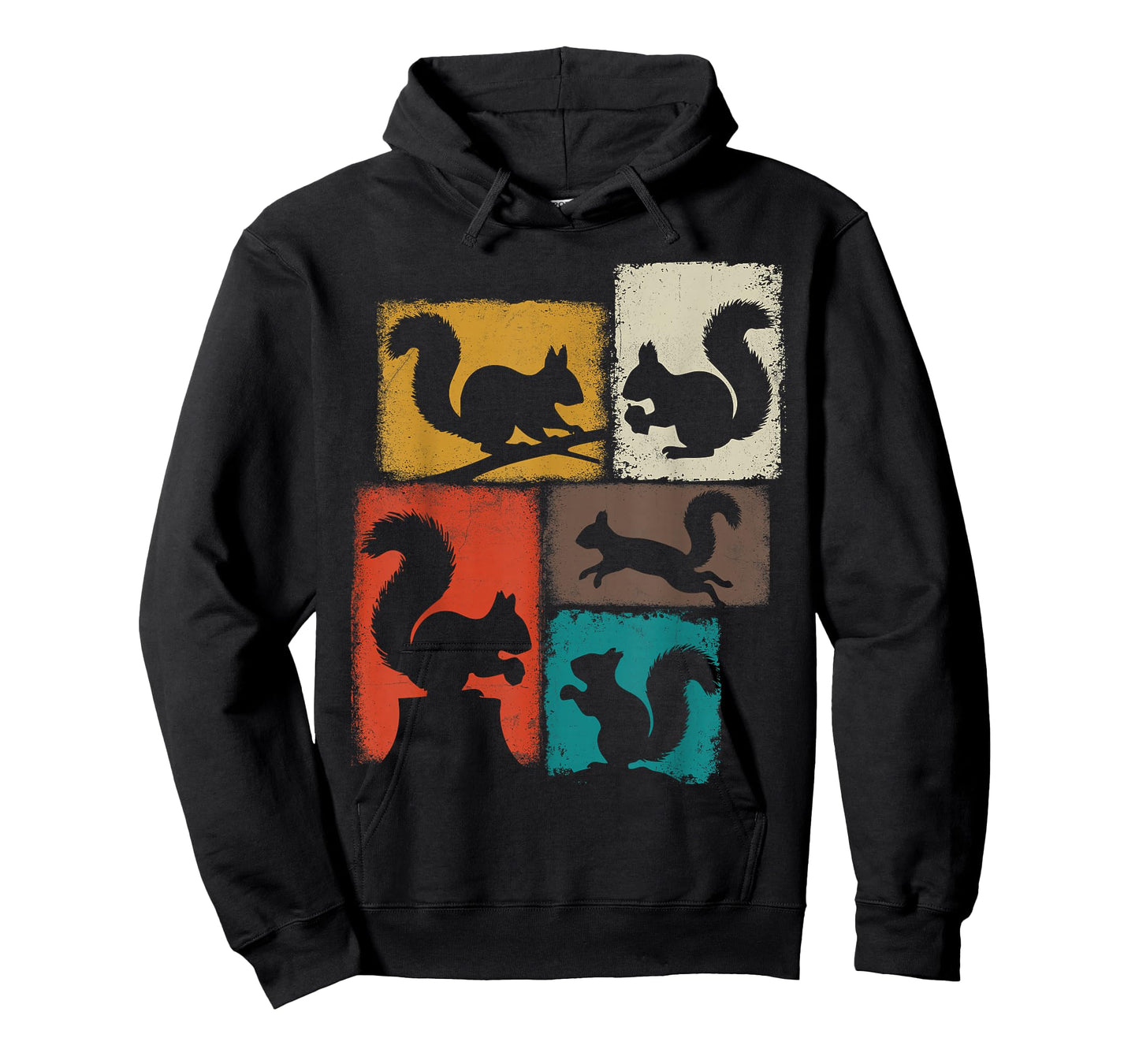 Squirrel Vintage Collage Nut Lover T-Shirt