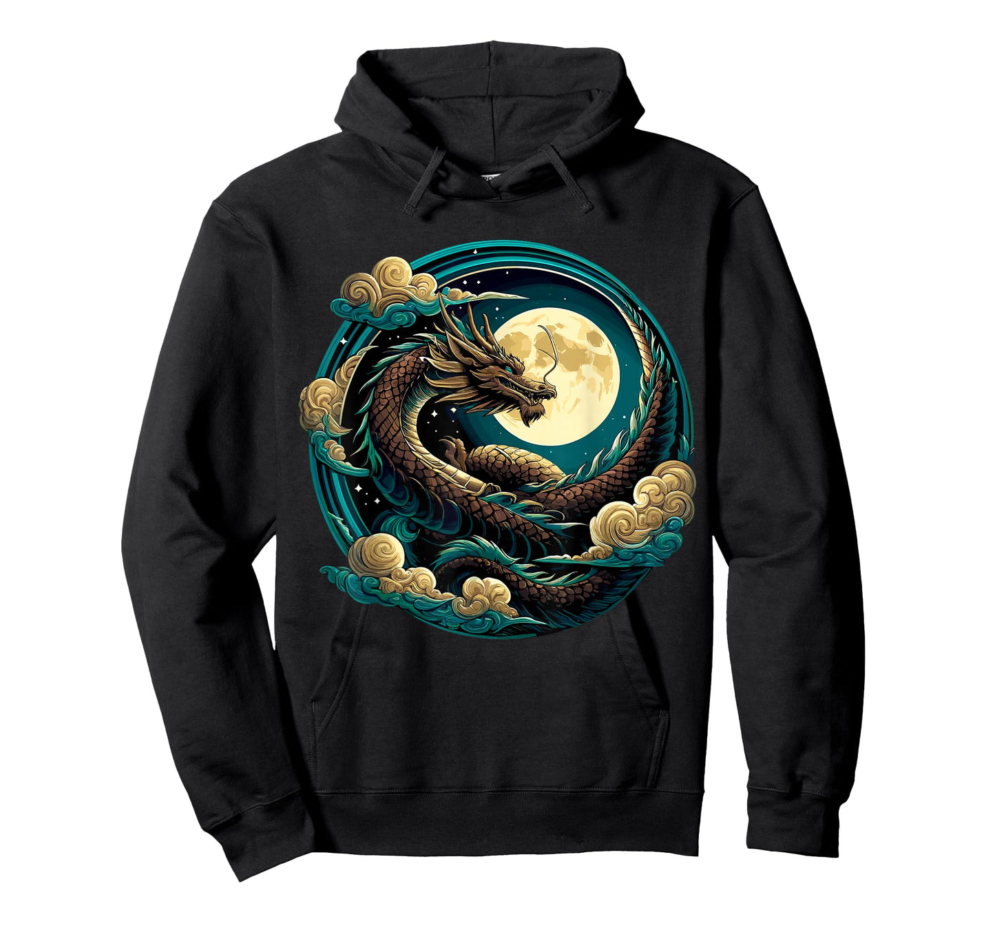 Majestic Dragon with Moon T-Shirt