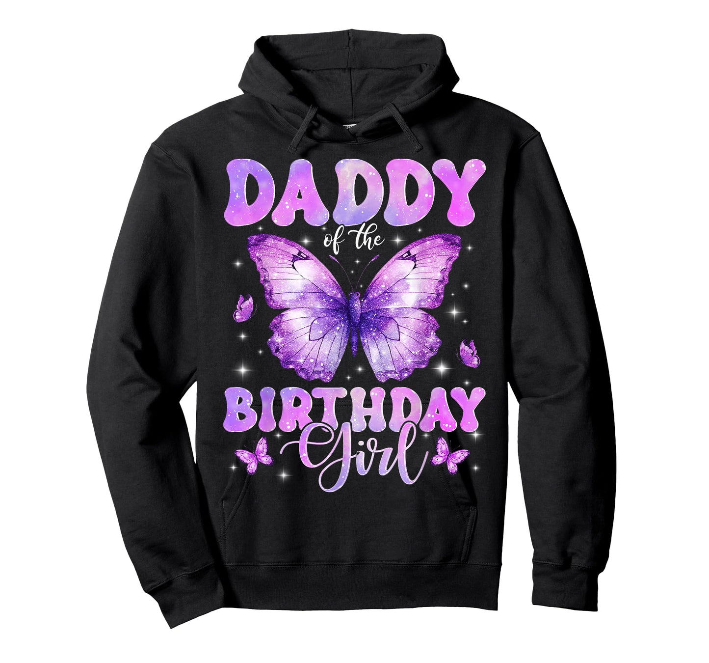 Daddy of The Birthday Girl Butterfly Funny Family T-Shirt