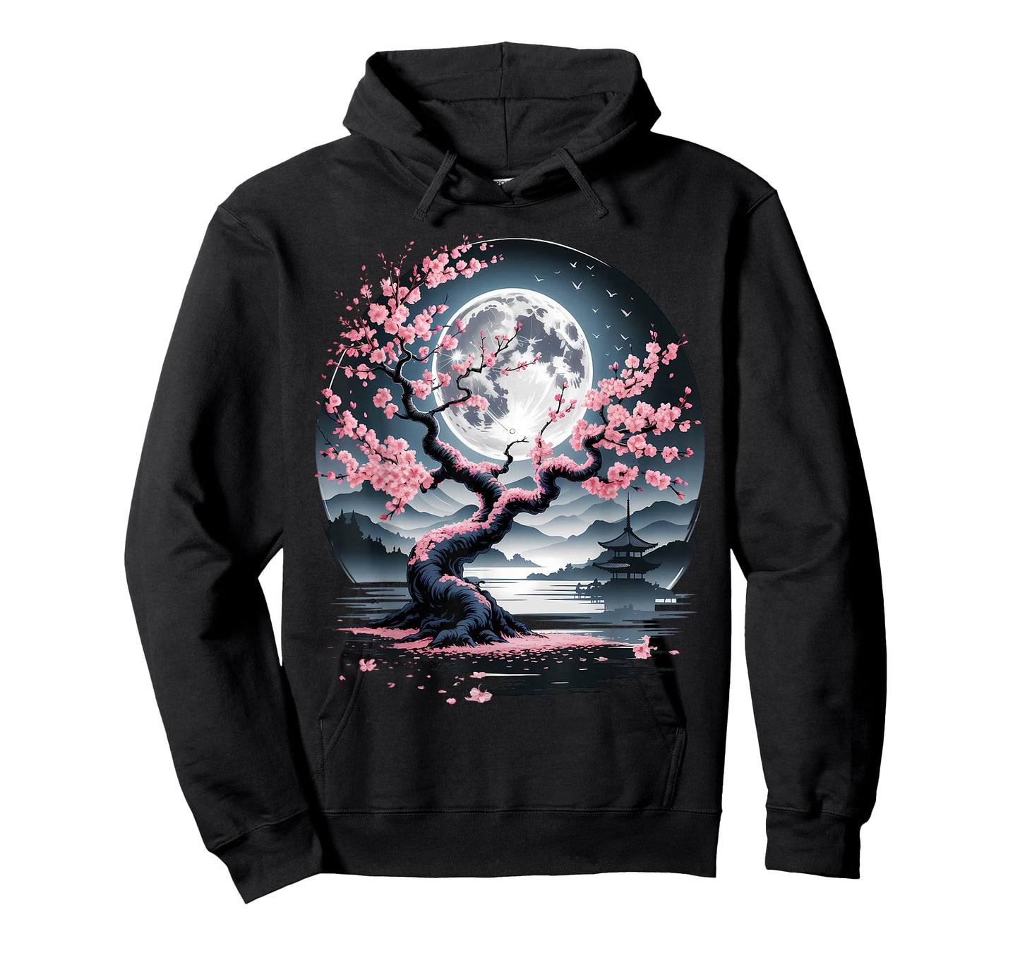 Traditional Japanese Sakura Garden Landscape Cherry Blossom T-Shirt