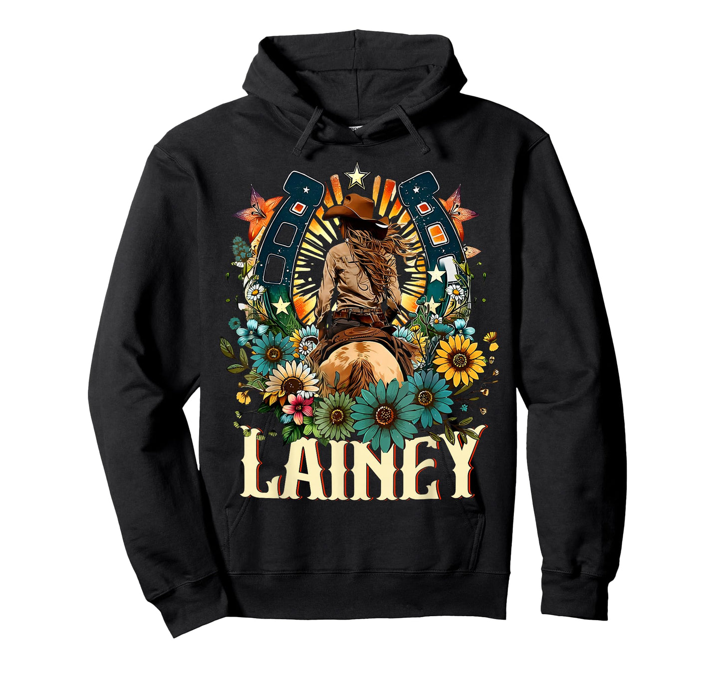 Lainey Name Girl Women Western Personalized Name Cowgirl T-Shirt