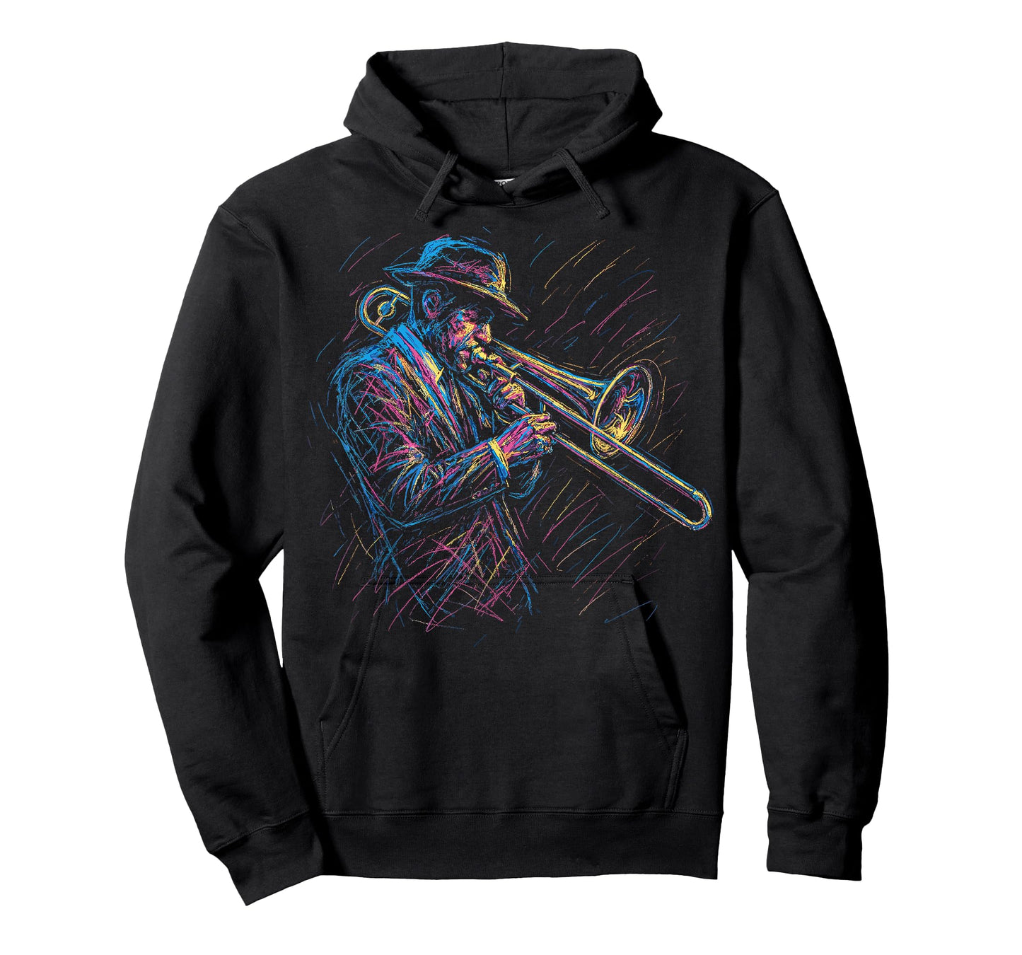 Jazz Musician Trombone Player Artistic Music Jazz Lover T-Shirt