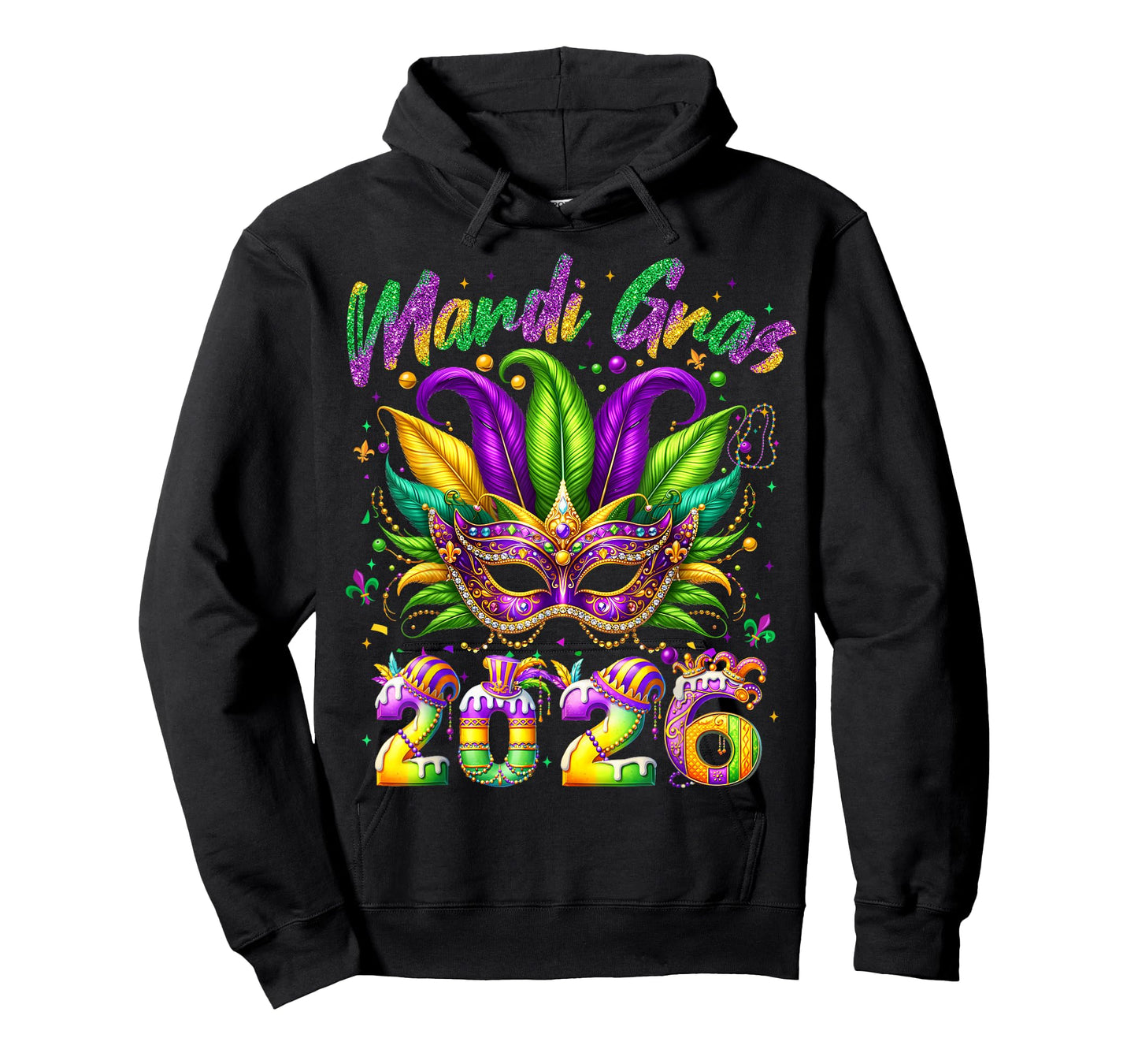 Mardi Gras 2026 Family Matching Costume PJs Women Girl Men T-Shirt