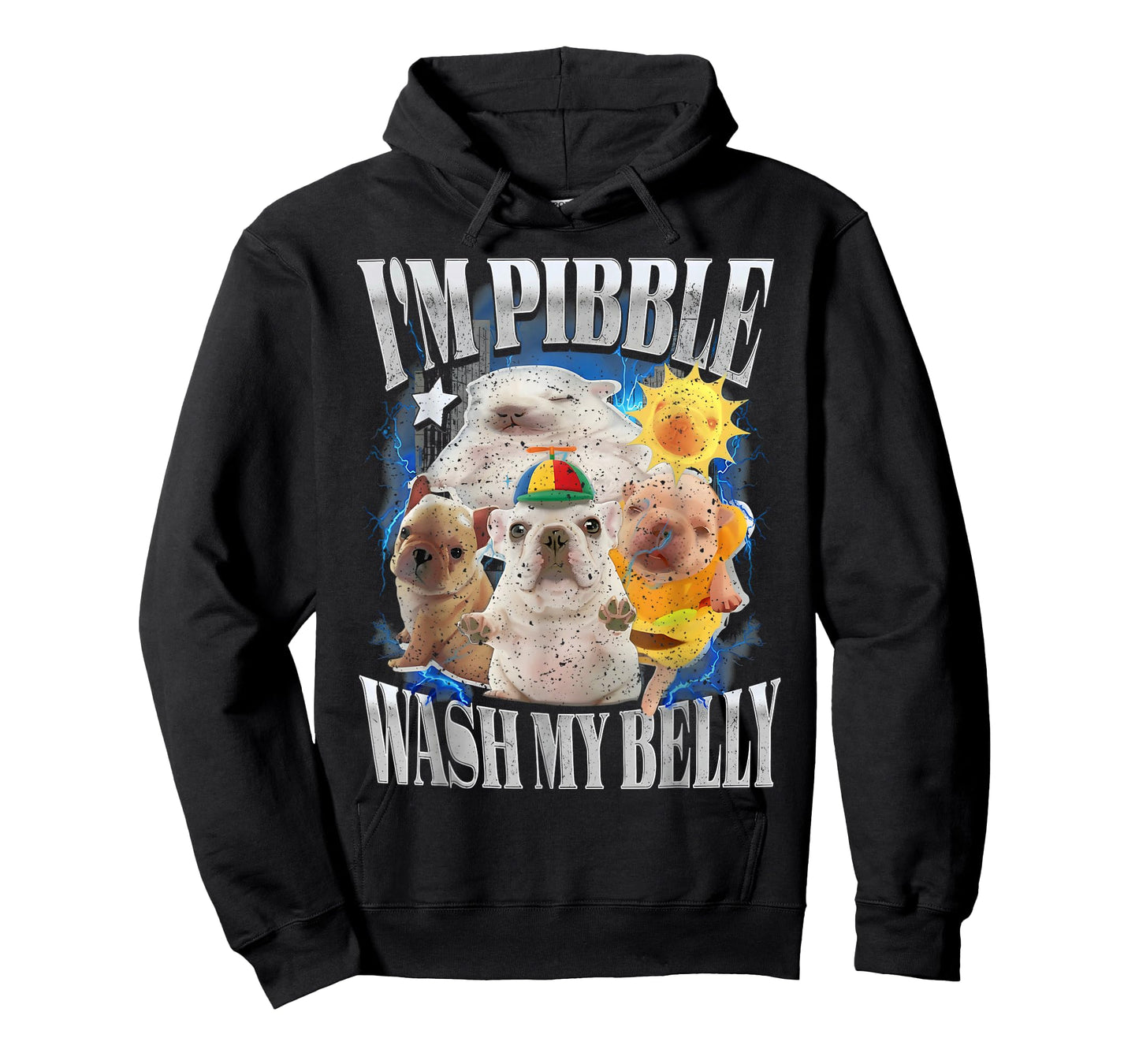 Funny I am Pibble Dog Puppy Wash Clean My Belly Meme T-Shirt