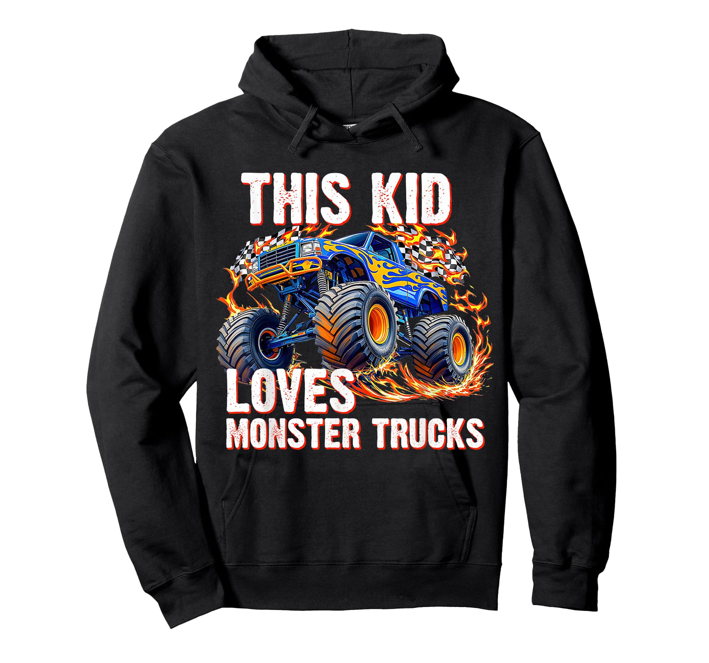 Kids This Kid Loves Monster Trucks Birthday Party Girl Boy T-Shirt