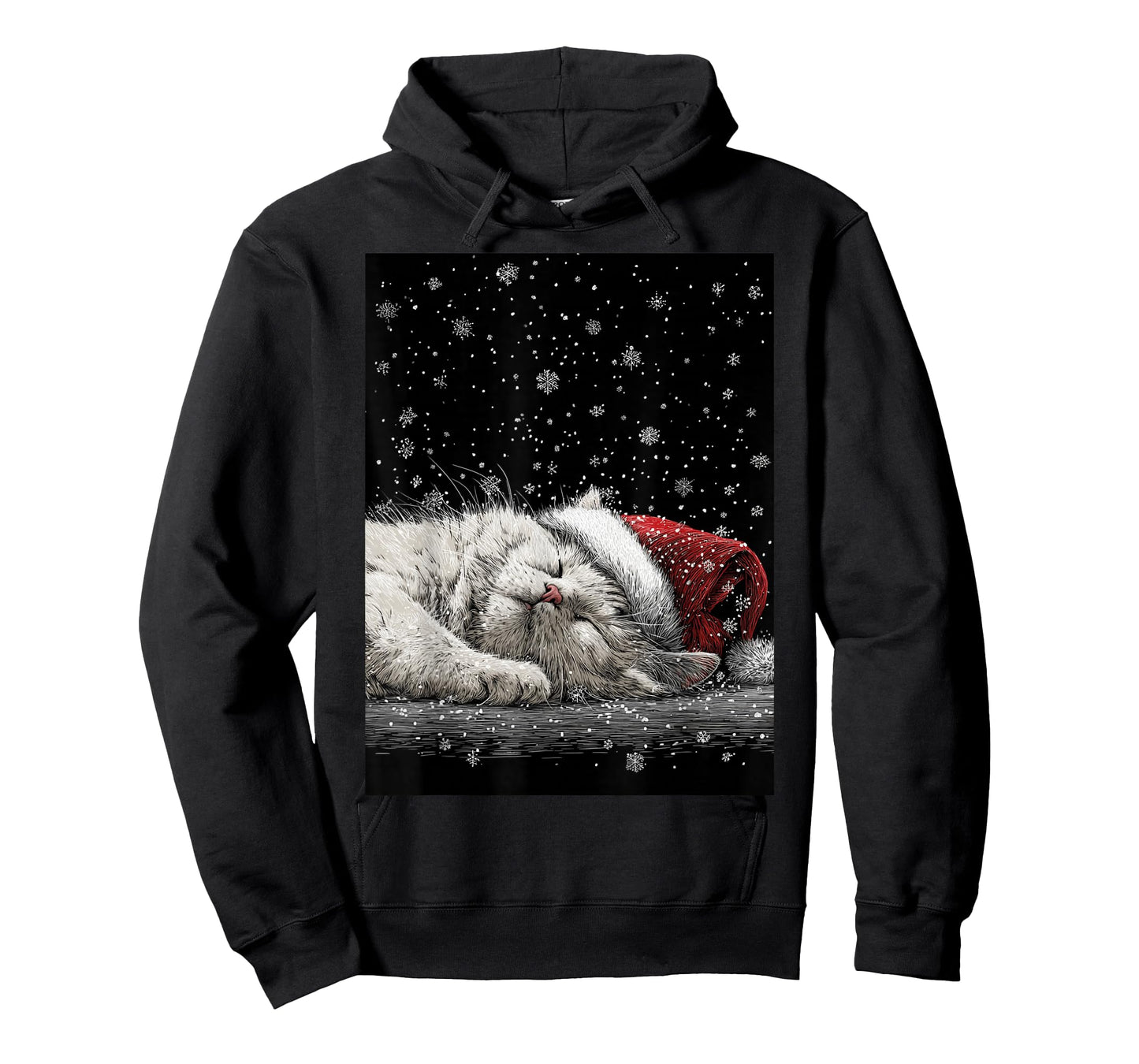 White Cat Christmas T-Shirt