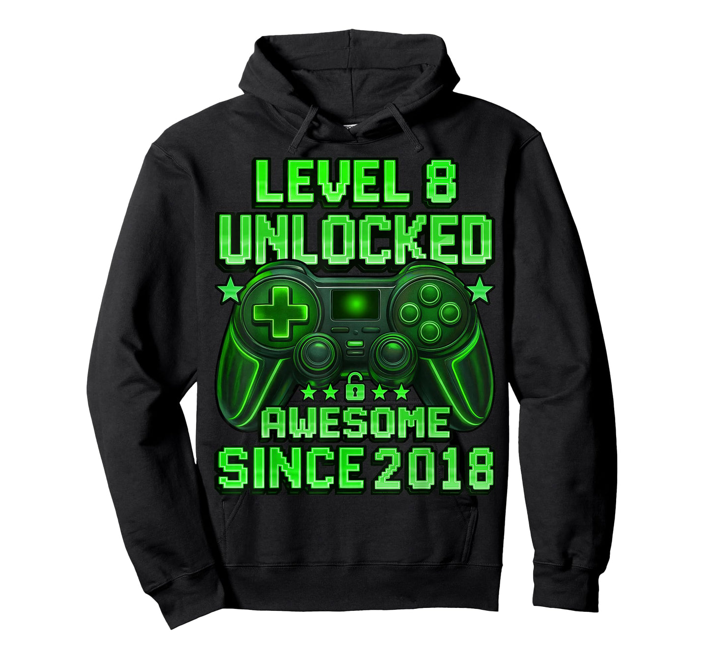 Level 8 Unlocked 8 Year Old Gifts for Boys 8th Birthday Boy T-Shirt