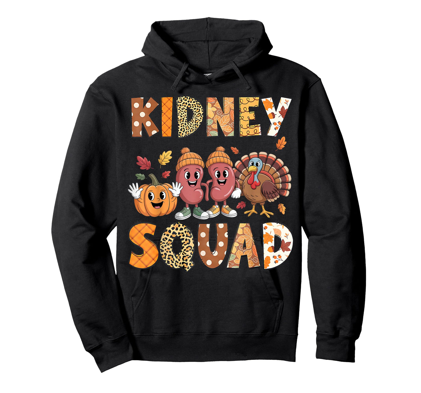 Kidney Squad Turkey Pumpkin Dialysis Nurse Thanksgiving T-Shirt