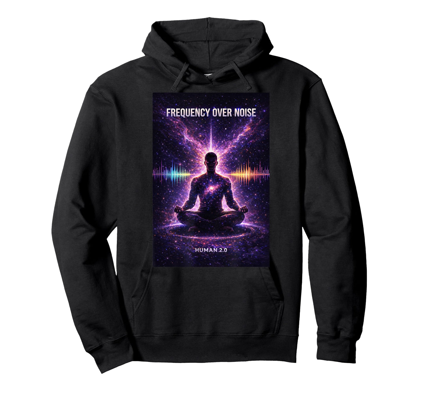 Frequency Over Noise Meditation Mindset T-Shirt