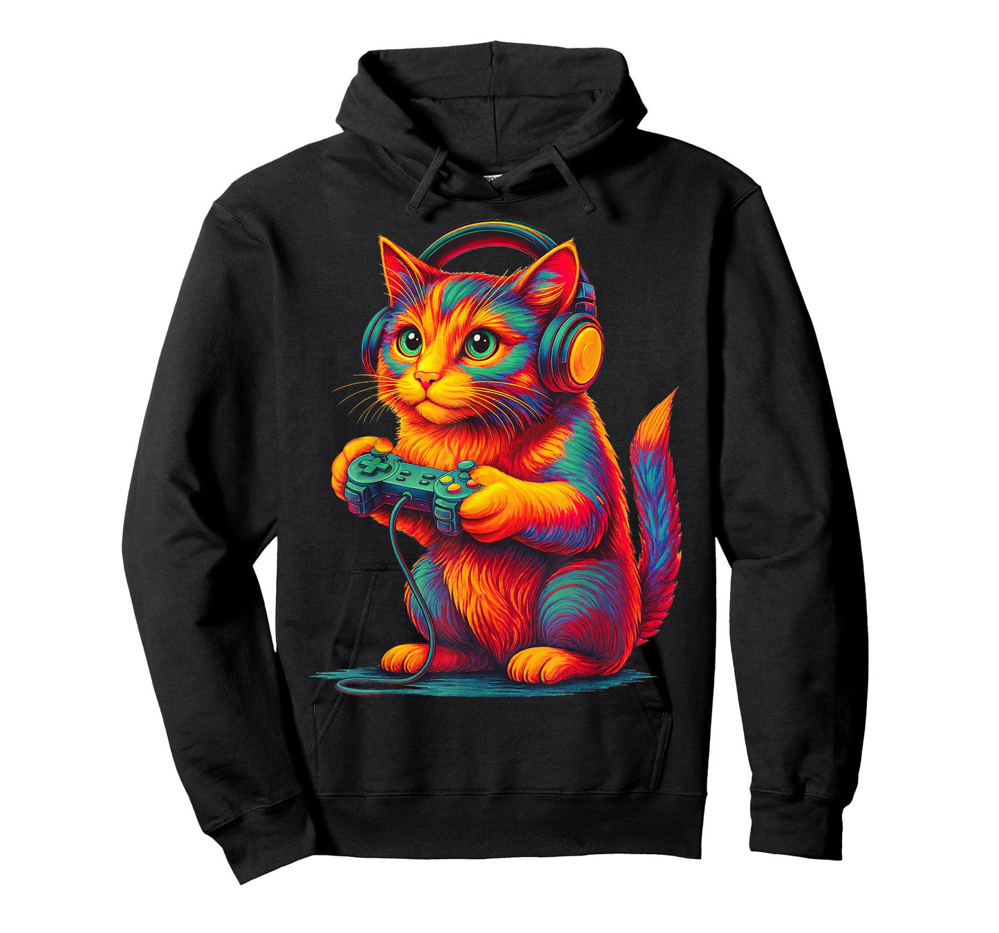 Gamer Cat Video Games Boys Teen Men Girls Funny Gift Gaming T-Shirt
