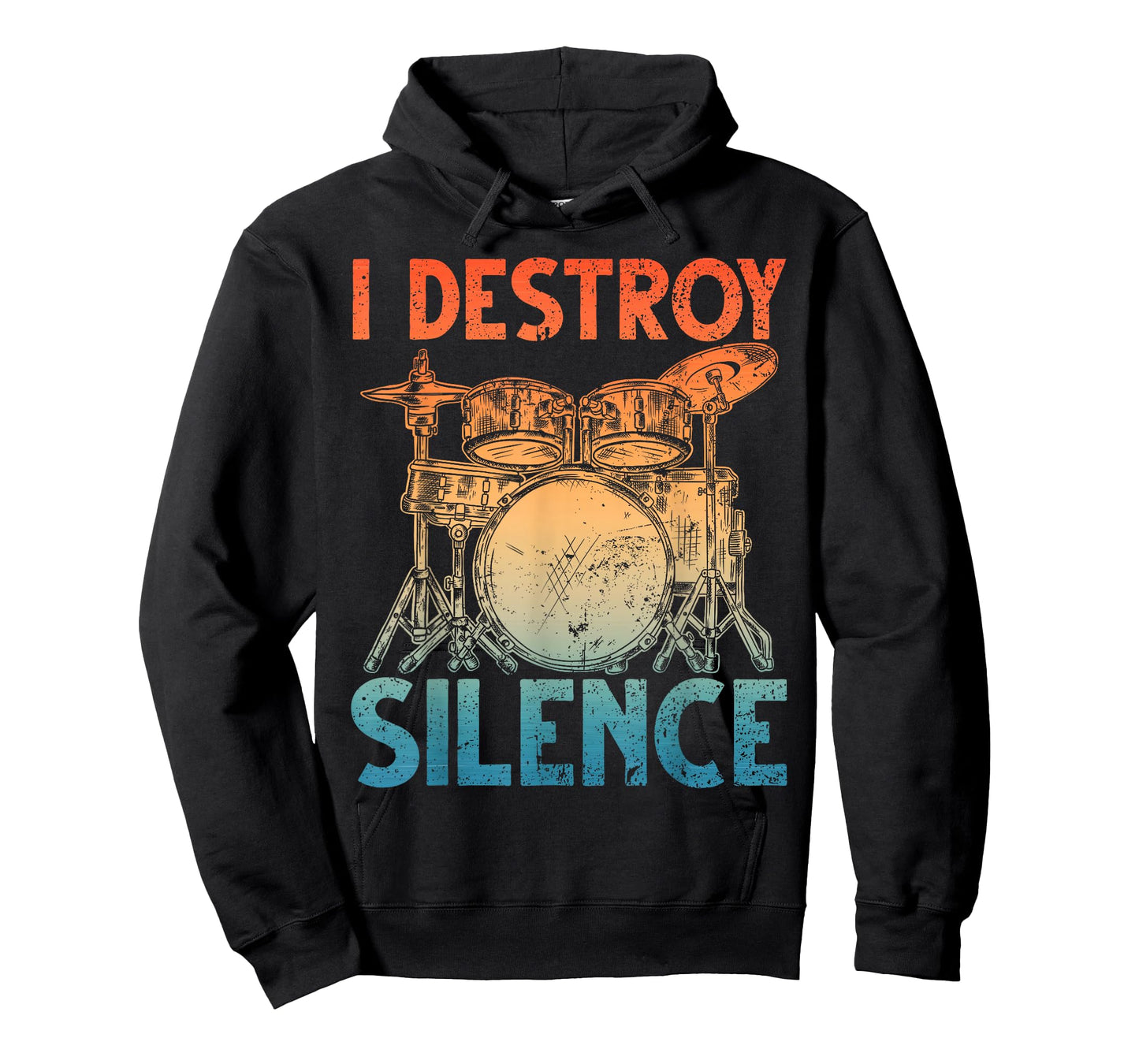 Funny Drumming Art for Men Women Drumline Drum Set Drummer T-Shirt