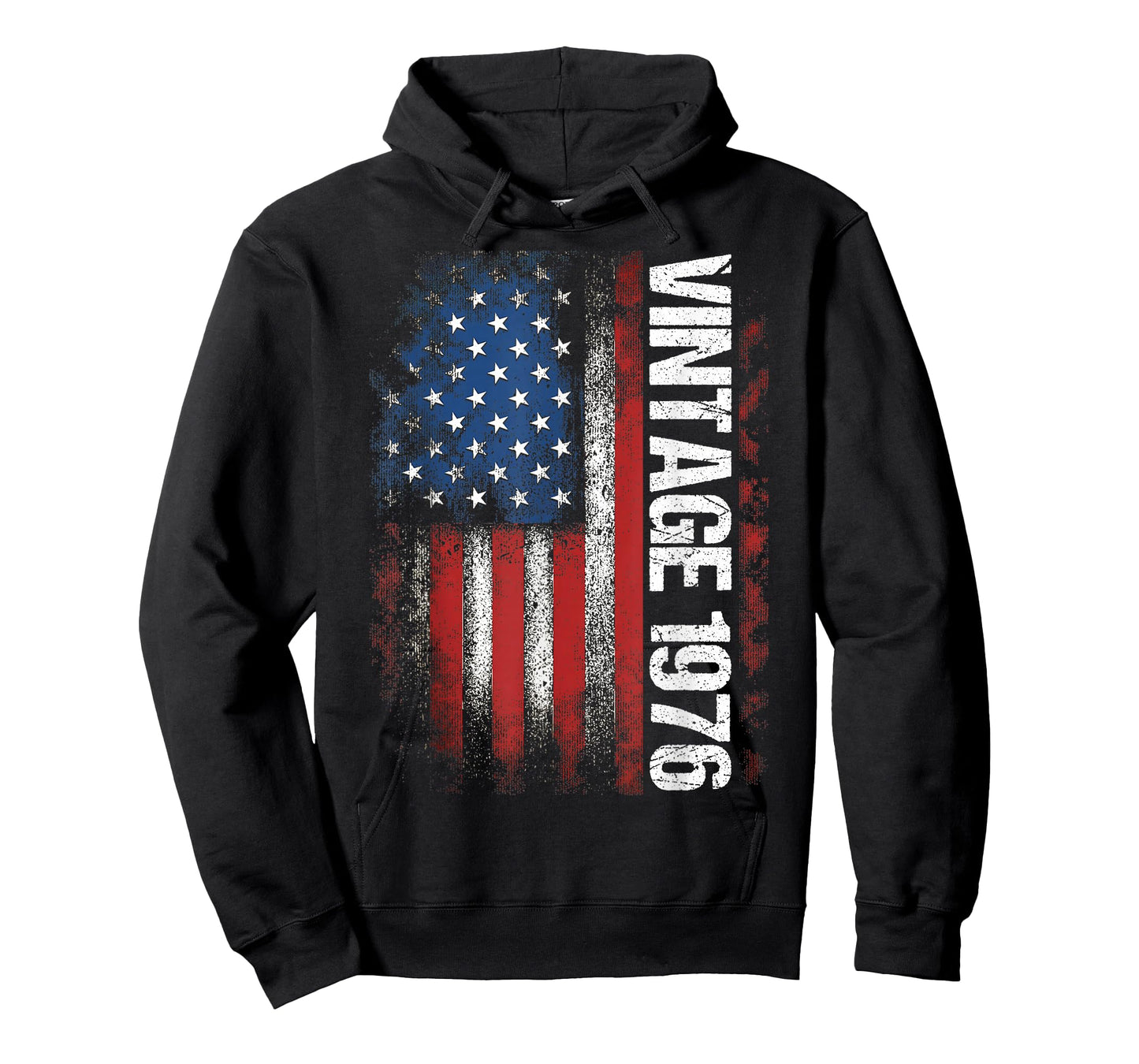 Vintage 1976 50th Birthday Gifts 50 Years Old American Flag T-Shirt