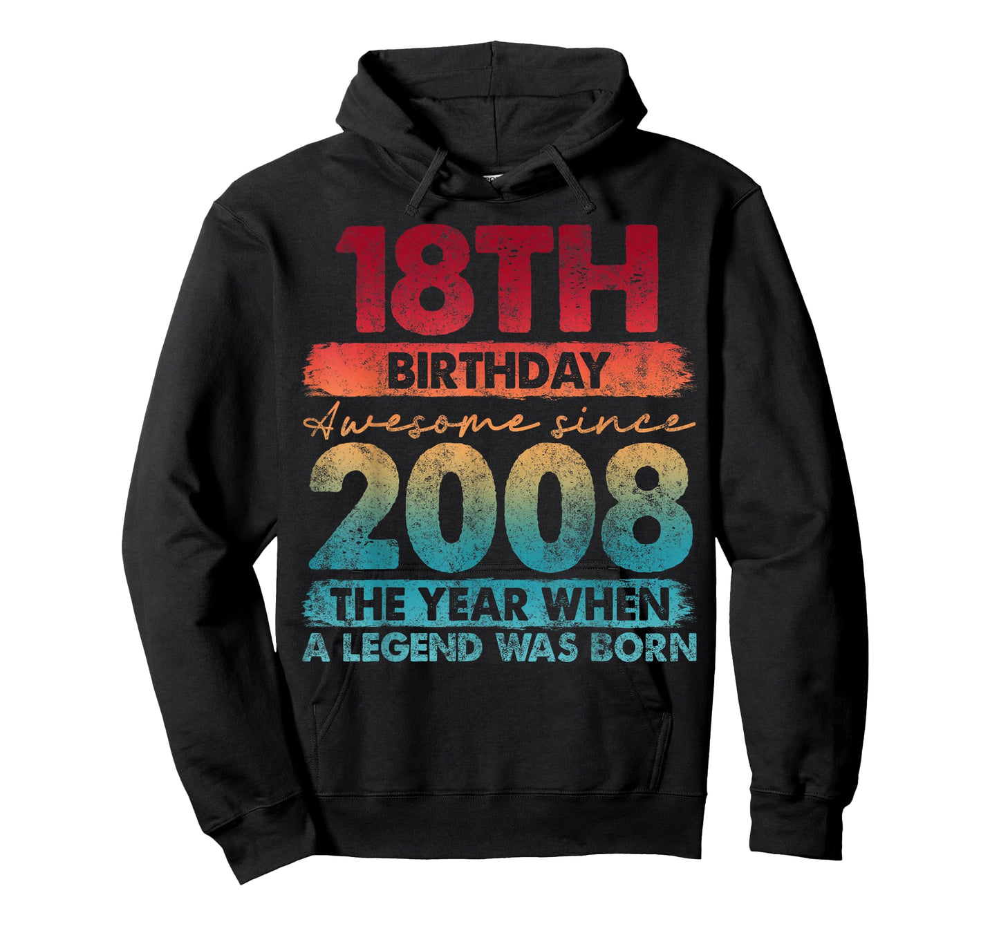 18 Year Old Gifts Vintage 2008 Limited Edition 18th Birthday T-Shirt
