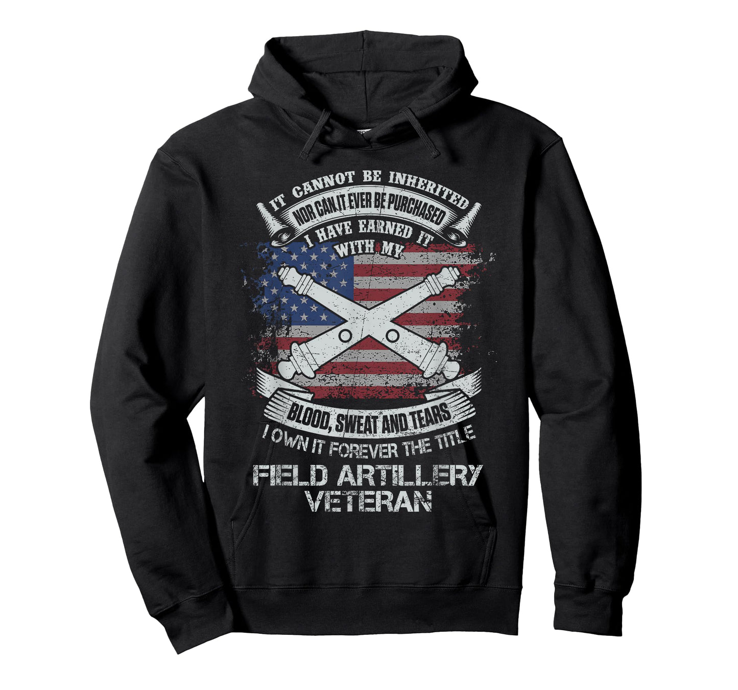 Own Forever The Title Field Artillery Veteran USA Flag T-Shirt