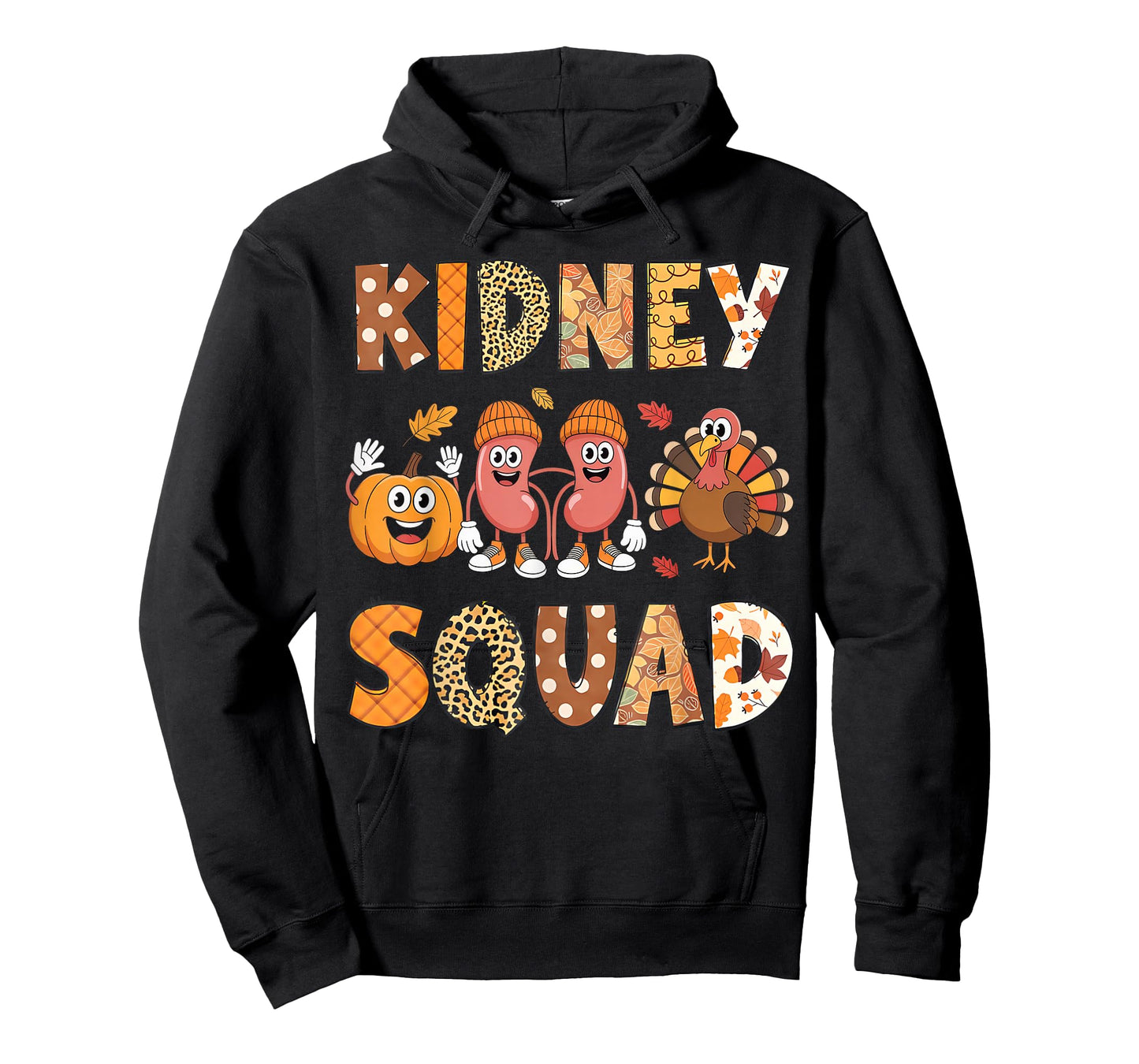 Kidney Squad Turkey Pumpkin Dialysis Nurse Thanksgiving T-Shirt