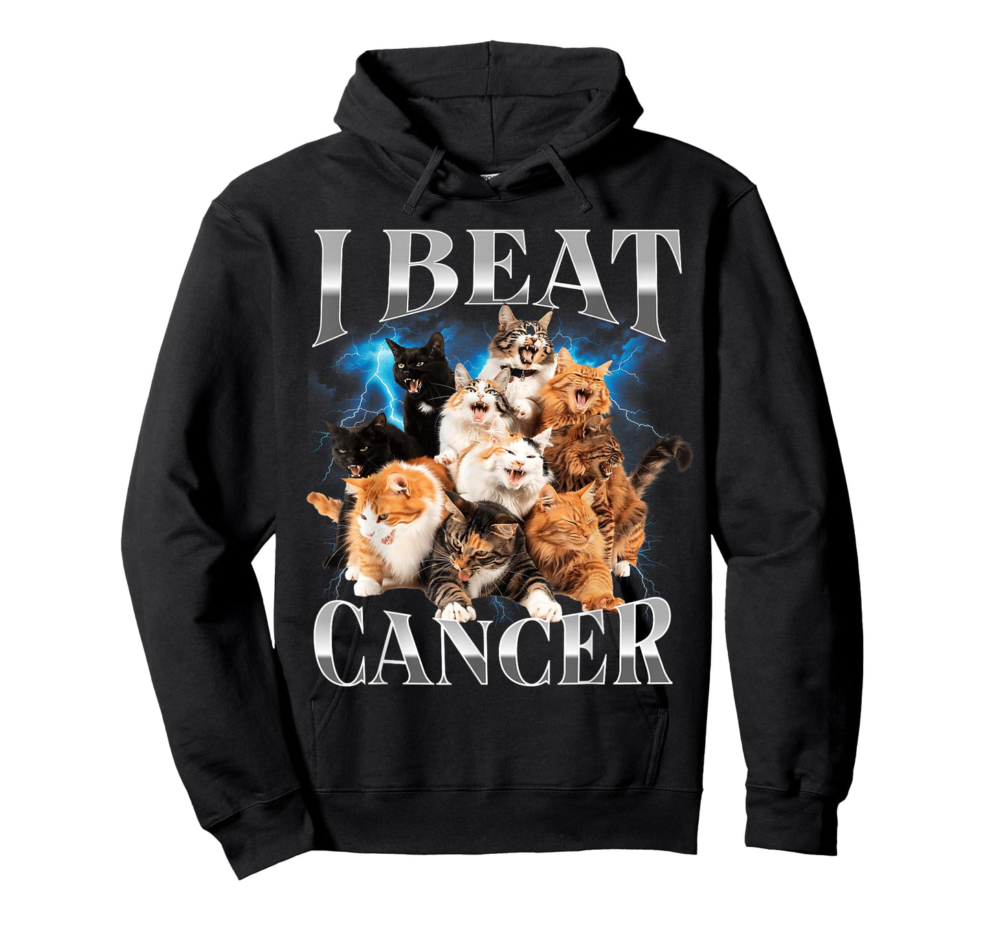 I Beat Cancer Survivor - Funny Cat Meme - Bootleg T-Shirt