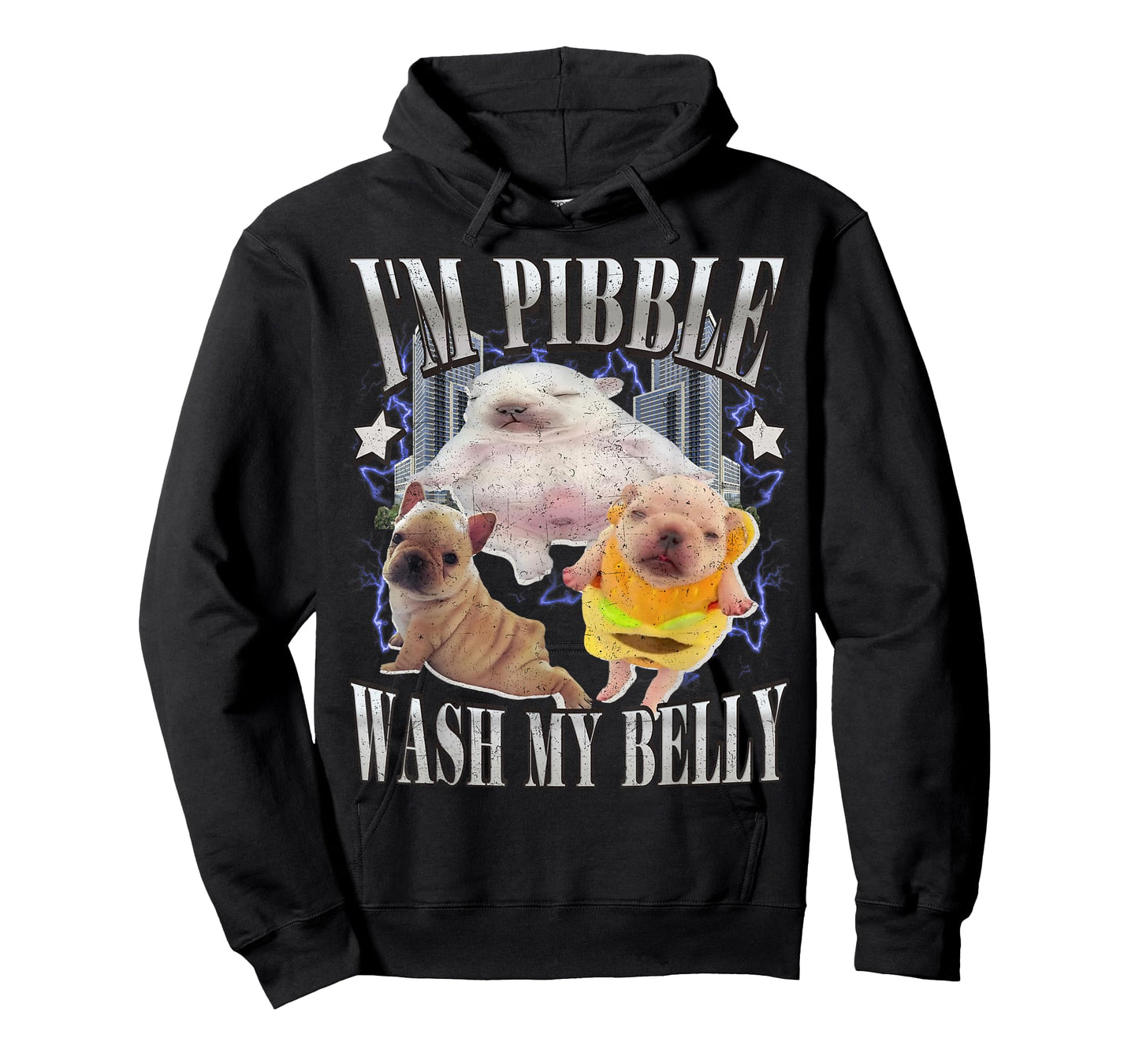 I Am Pibble Wash My Belly Funny Dog Clean My Belly Meme T-Shirt