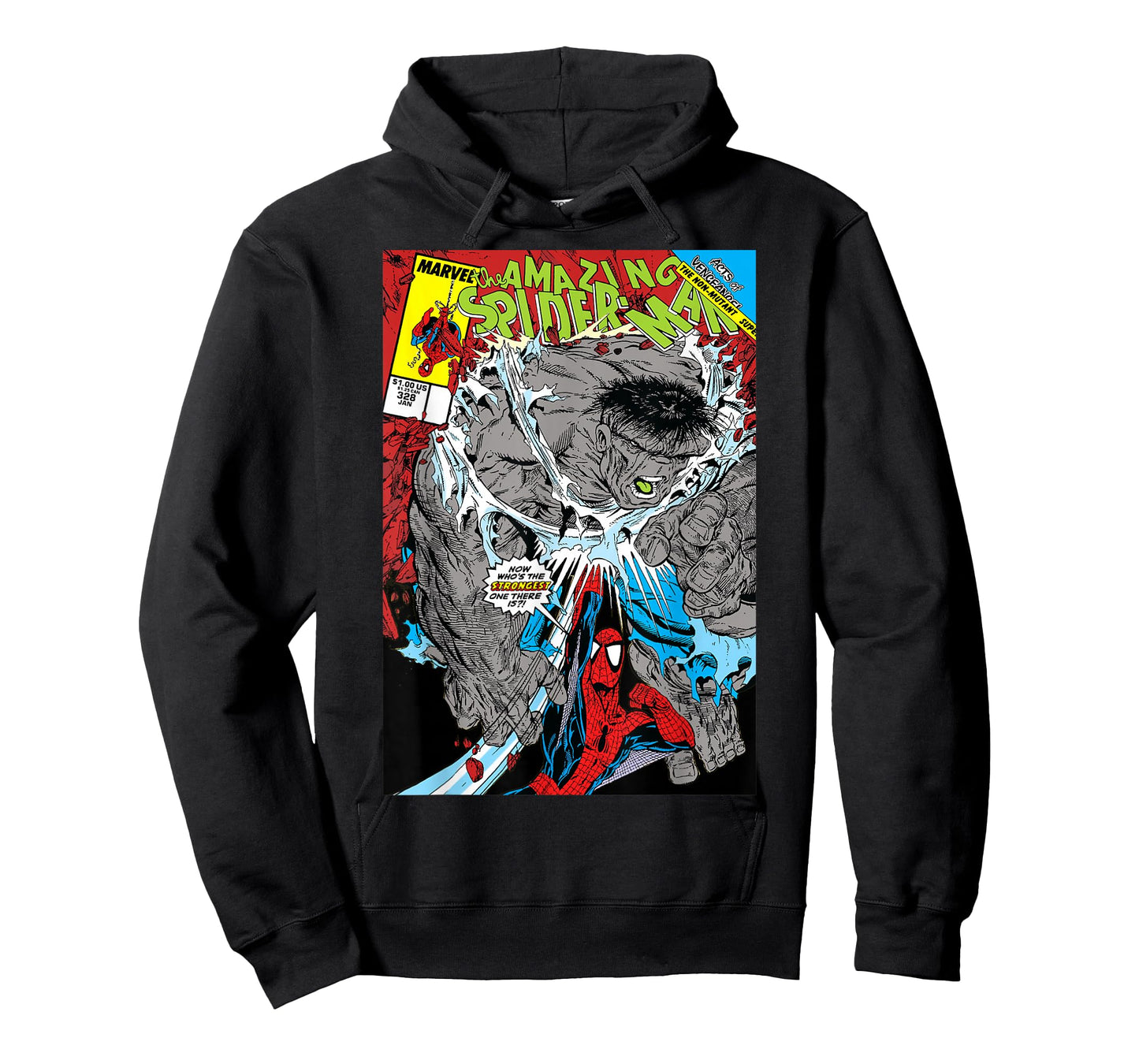 Marvel Comics Spider-Man vs. Hulk Action-Packed Artwork T-Shirt