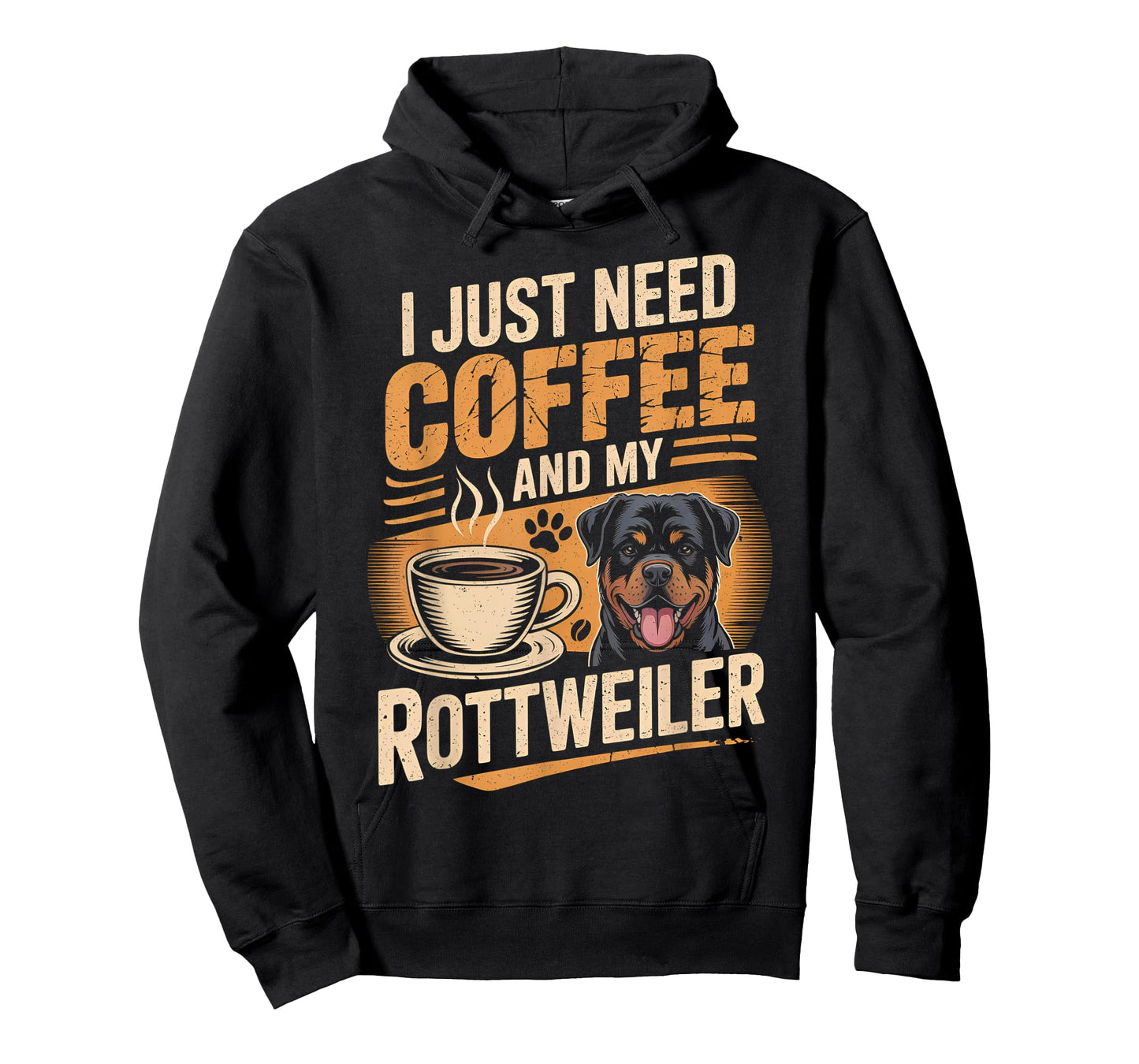 I Just Need Coffee and My Rottweiler Rottie Rott Pet Dog T-Shirt