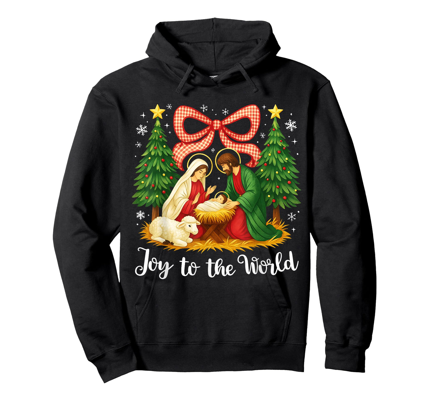 Christmas Christian Joy to The World Coquette Jesus Nativity T-Shirt