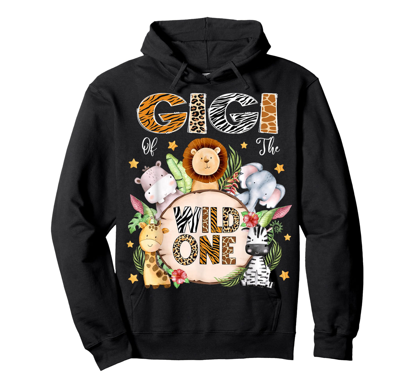 Gigi of The Wild One 1St Birthday Kids Safari Jungle T-Shirt