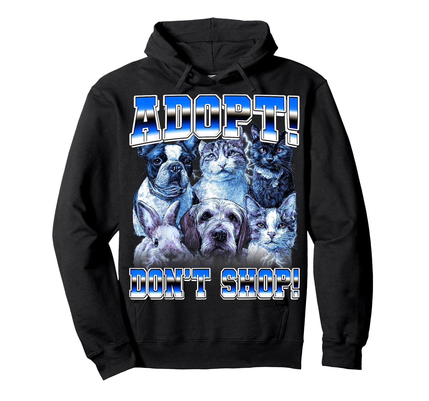 Animal Rescue Dogs Cats Animal Rescuer Adopt! Don't Shop! T-Shirt