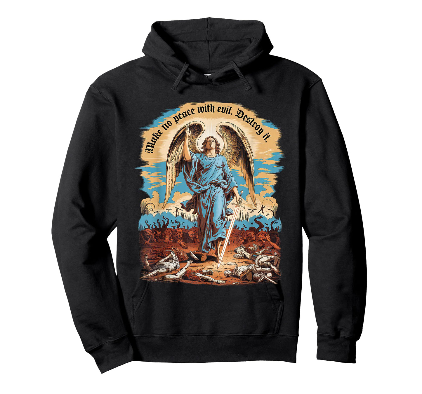 Make No Peace with Evil Tshirt Archangel Michael Jesus God T-Shirt