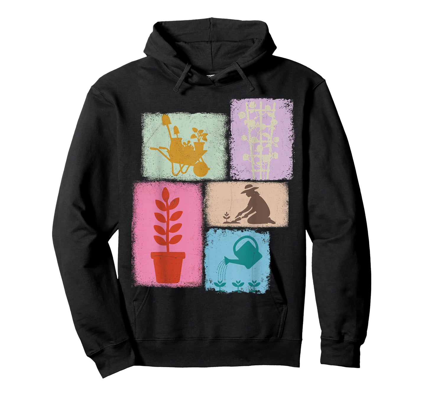 Gardener Vintage Collage Gardening Women Florist T-Shirt