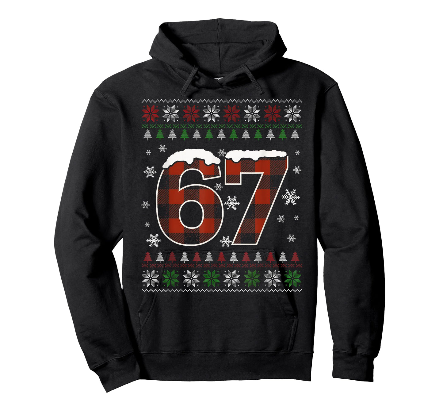Funny 67 Six Seven Meme Brainrot Cringe Christmas Pajamas T-Shirt
