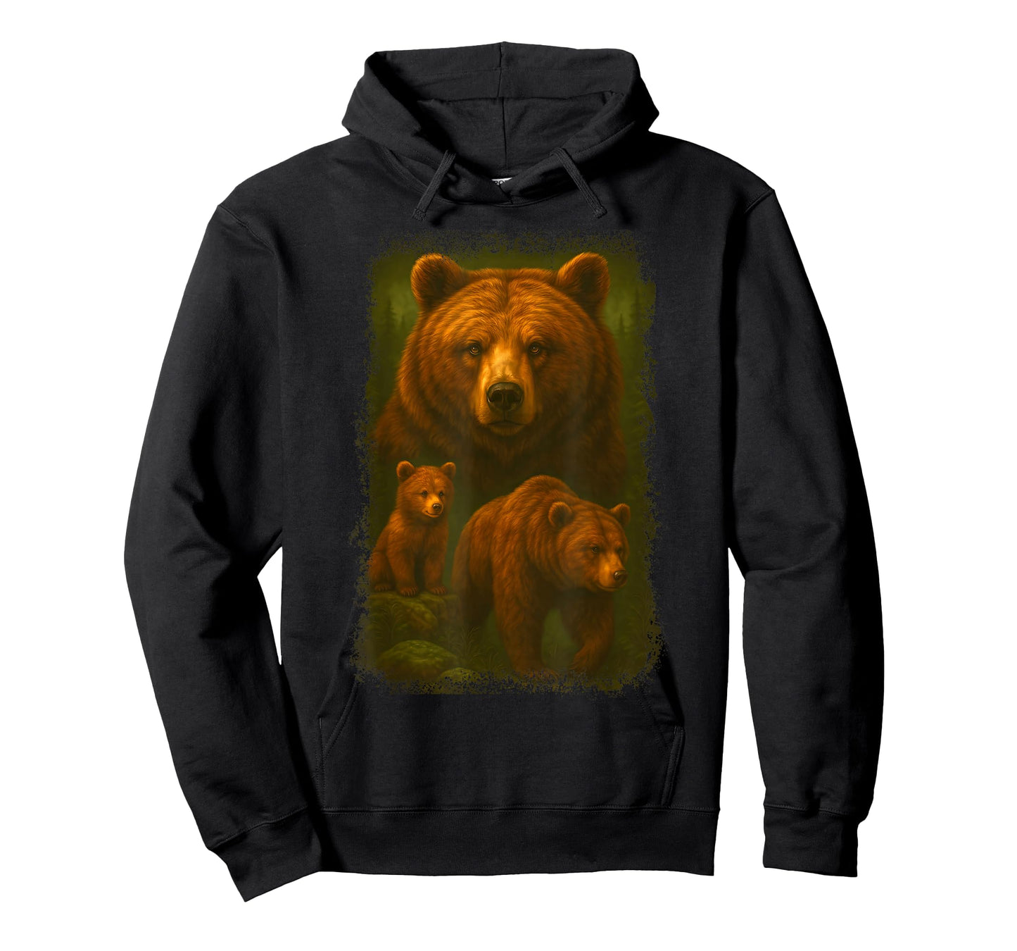 Vintage Bear 90s Graphic | Retro Hunter Nature Wildlife Art T-Shirt