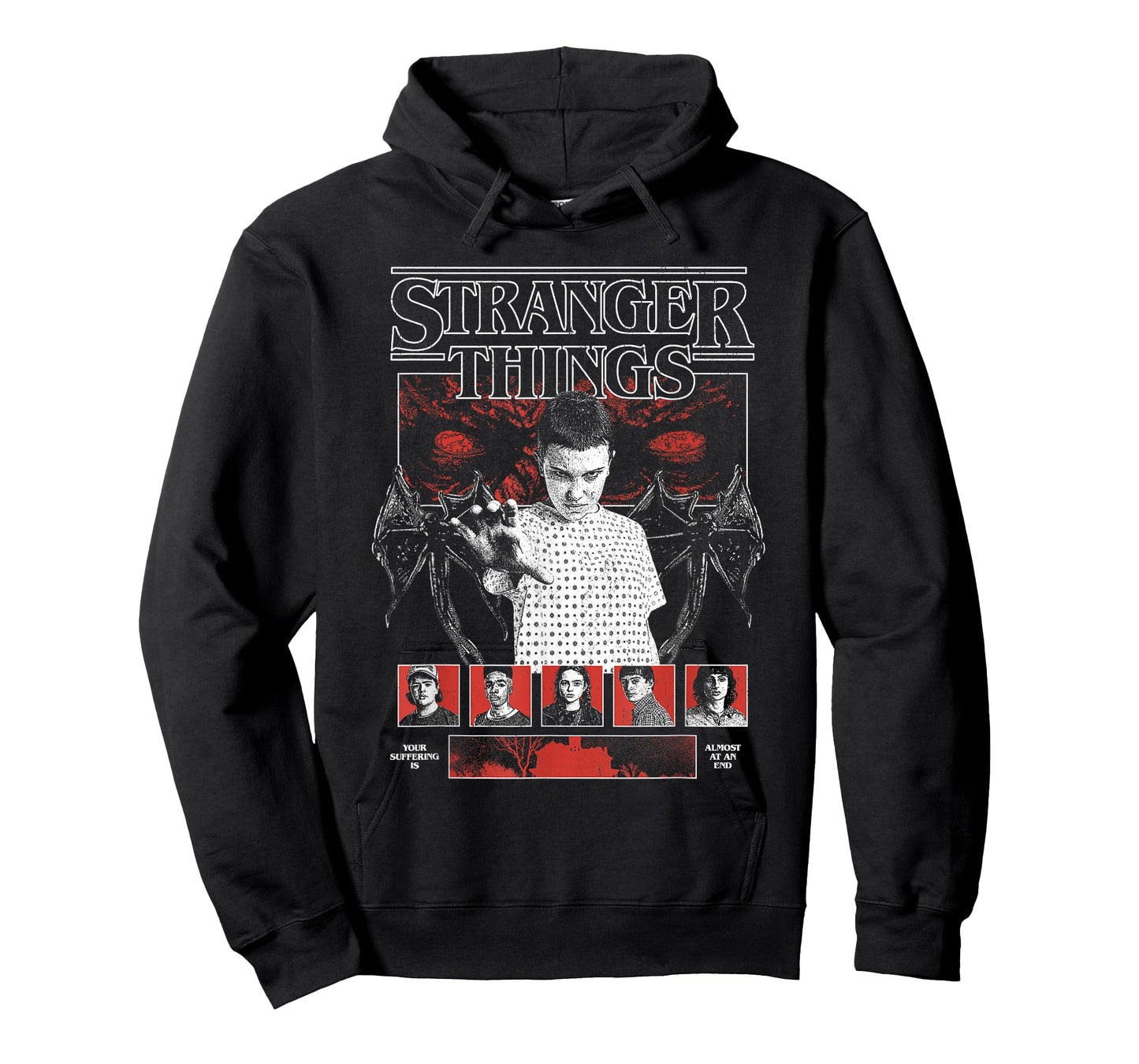 Stranger Things Eleven and Main Cast Collage T-Shirt