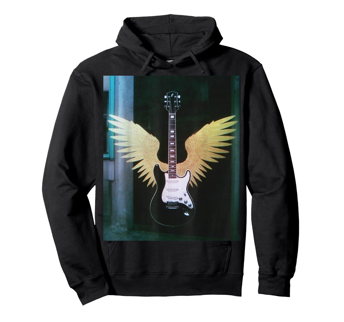 Retro Electric Guitar Wings Music Lover Rock and Roll Gifts T-Shirt