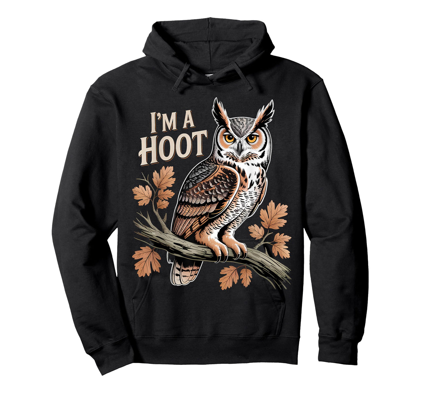 Retro I'm A Hoot Owl Bird Lover Funny Sarcastic Jokes T-Shirt