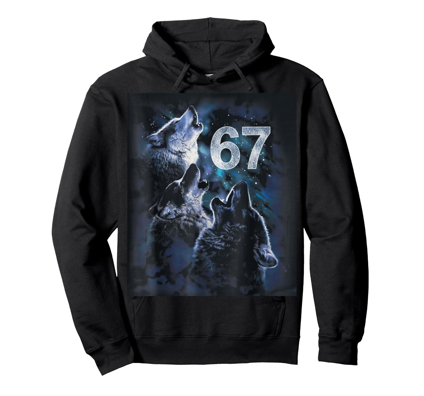 Wolf Howling at The Moon 67 T-Shirt 6 7 Halloween 67 Wolf 67 T-Shirt