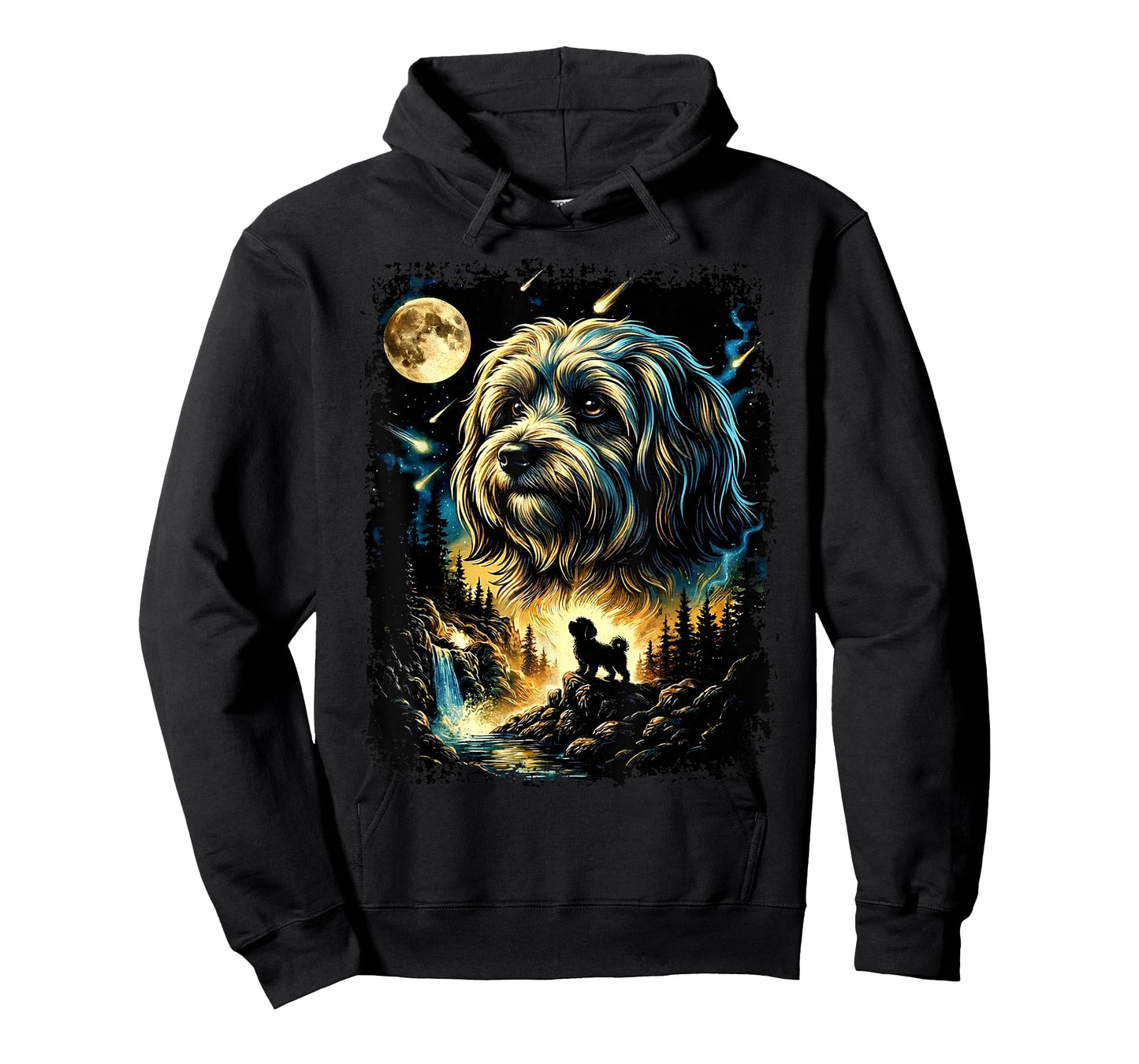 Vintage 90s Havanese Howling at The Moon Havanese Dog Mom T-Shirt