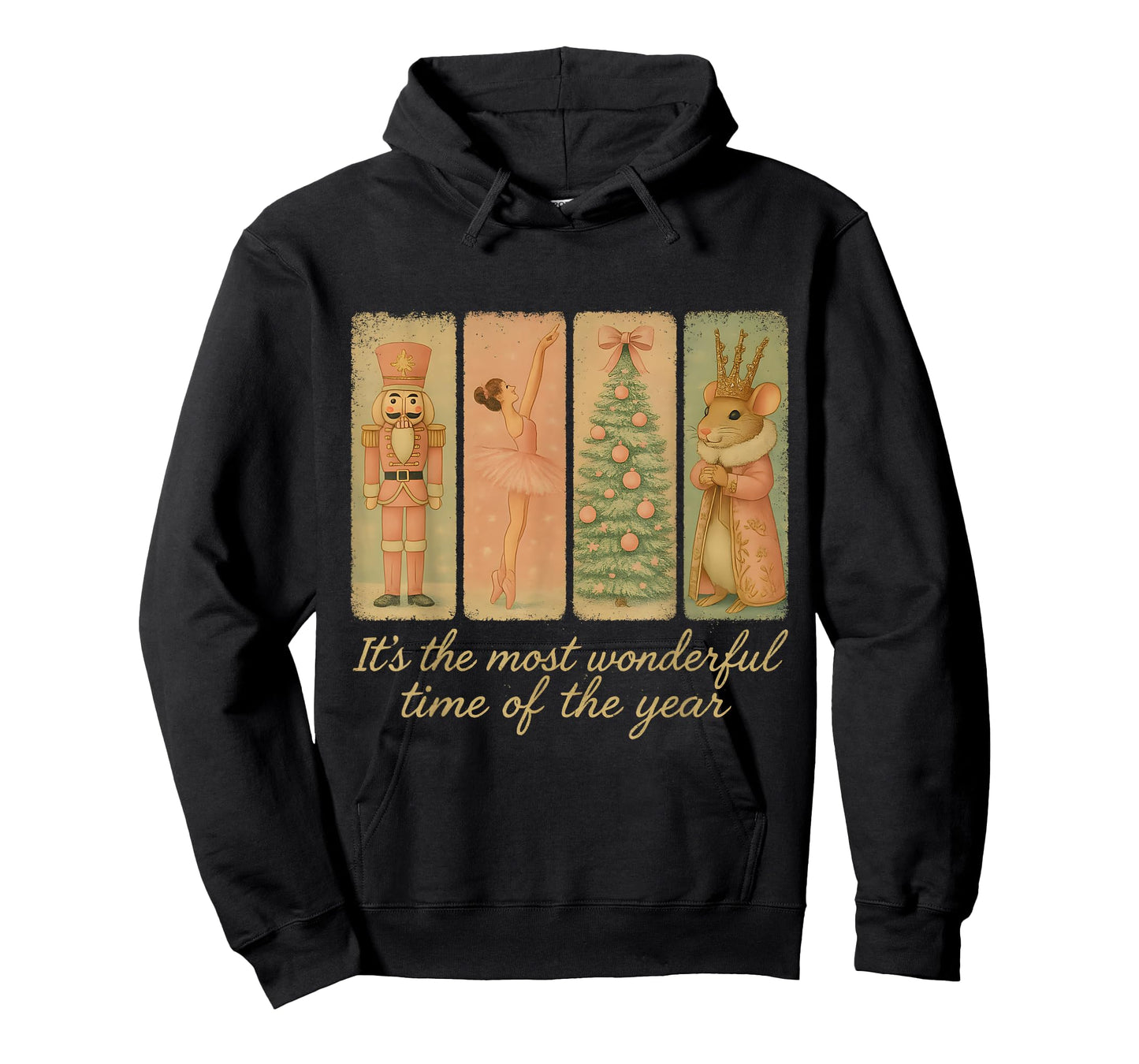 Vintage Nutcracker Ballet Christmas Art for Dancers T-Shirt