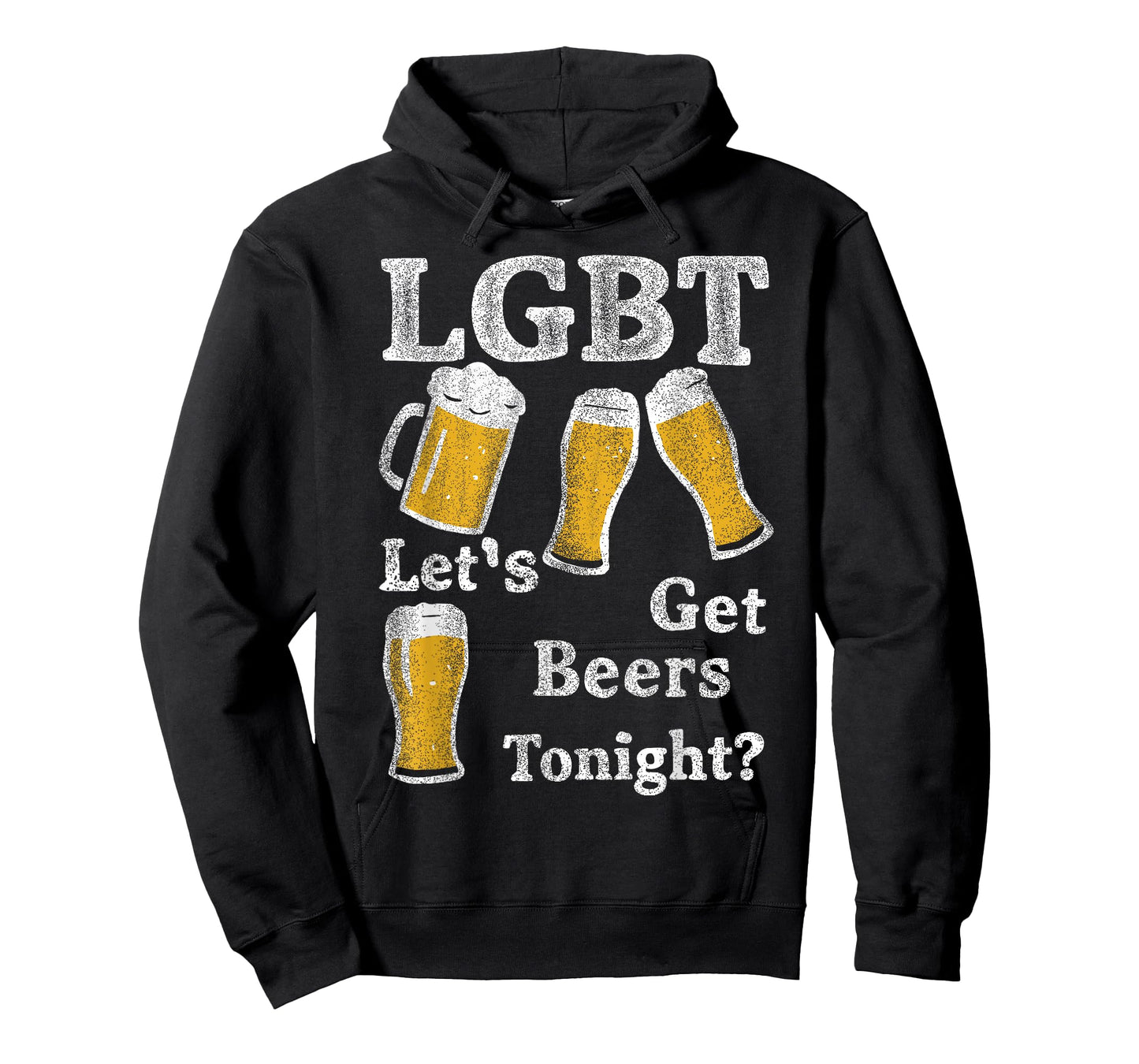 LGBT Let's Get Beers Tonight Beer Saying Funny Graphic T-Shirt