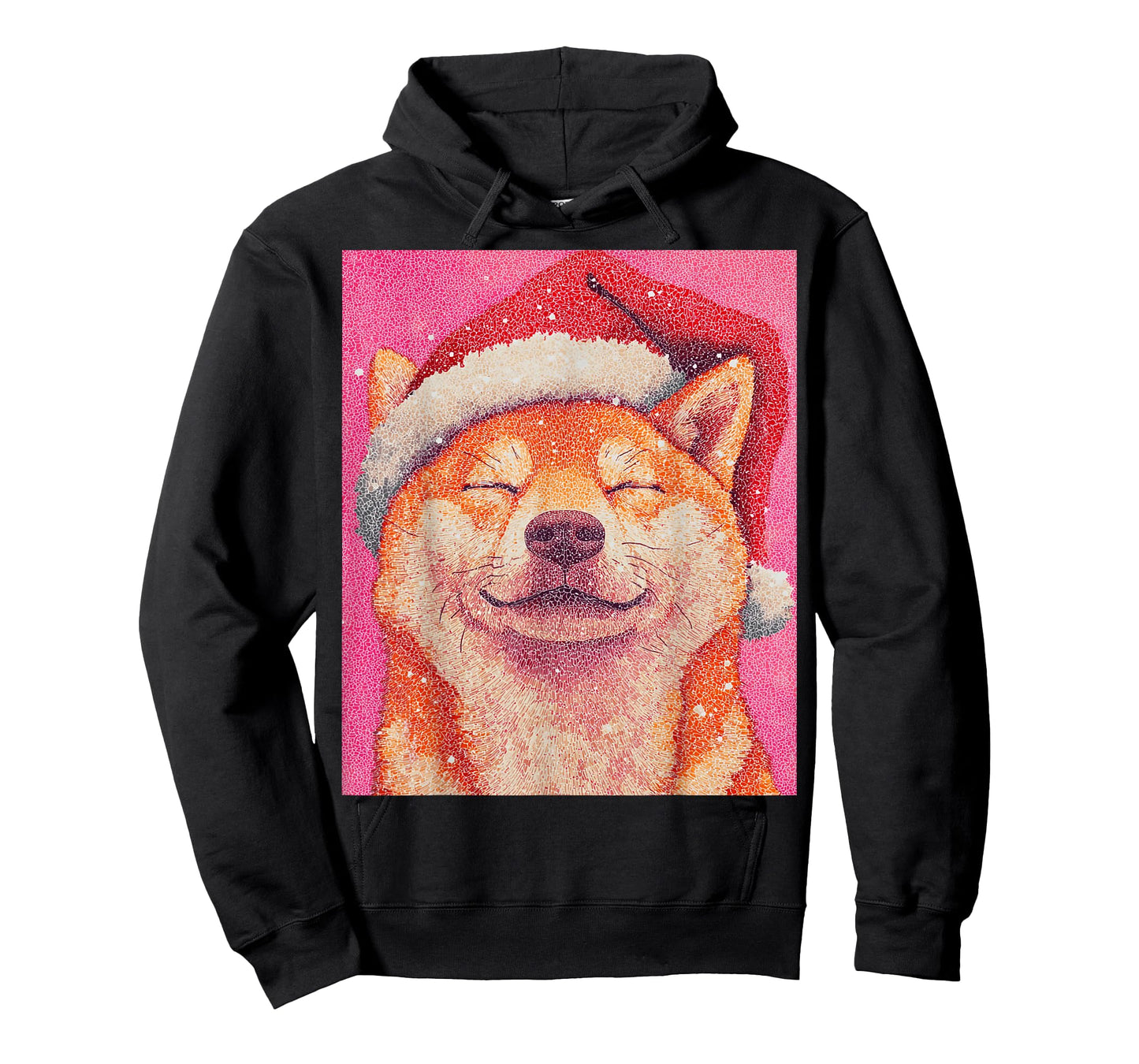 Shiba Inu Pink Dog Christmas T-Shirt