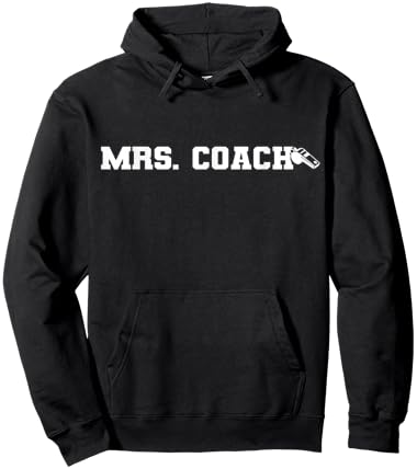 Mrs. Coach Funny Football Basketball Baseball Coach Wife Hoodie - Hoodie | Black