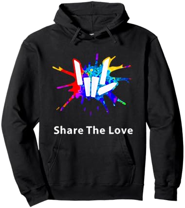 Share The Love for Kids Birthday Gifts Hoodie - Hoodie | Black