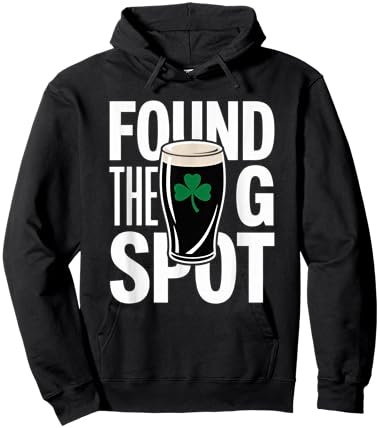 Funny St Patricks Beer Shirt Found The G Spot Hoodie - Hoodie | Black