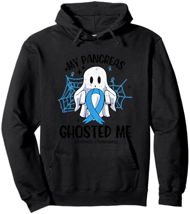 My Pancreas Ghosted Me Type 1 Diabetes Awareness T1D Warrior Hoodie - Hoodie | Black