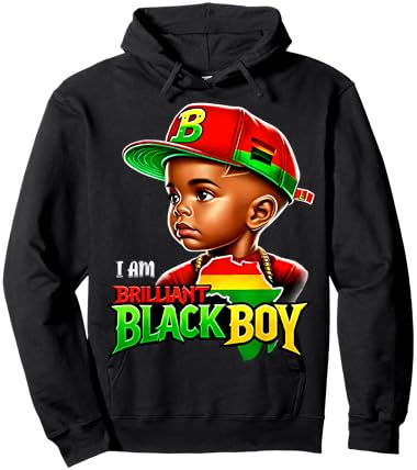 B is for Brilliant Black Boy Kid Black-History Month Toddler Hoodie - Hoodie | Black