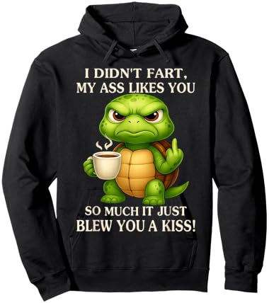 Turtle - I Didn't Fart My Ass Likes You So Much Hoodie - Hoodie | Black