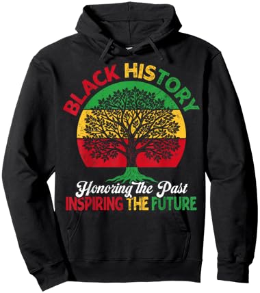 Black History Month Honoring Past Inspiring Future Men Women Hoodie - Hoodie | Black