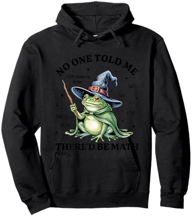 Funny No One Told Me There’d Be Math Medieval Frog Gamer Hoodie - Hoodie | Black