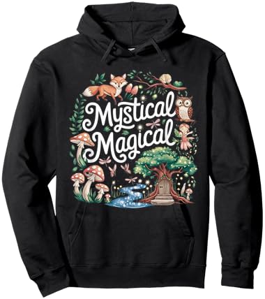 Mystical Magical Retro Aesthetic Space Gift Men Women Hoodie - Hoodie | Black