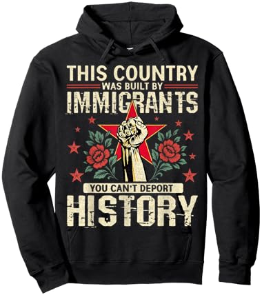 This Country Built by Immigrants Equality Message Hoodie - Hoodie | Black