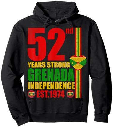 Grenada 52nd Independence Day Grenadian Pride Celebration Hoodie - Hoodie | Black